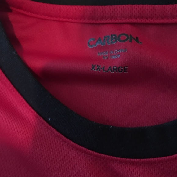 ‼️2/$18‼️Carbon Red and black Zipper Jersey - Picture 5 of 5